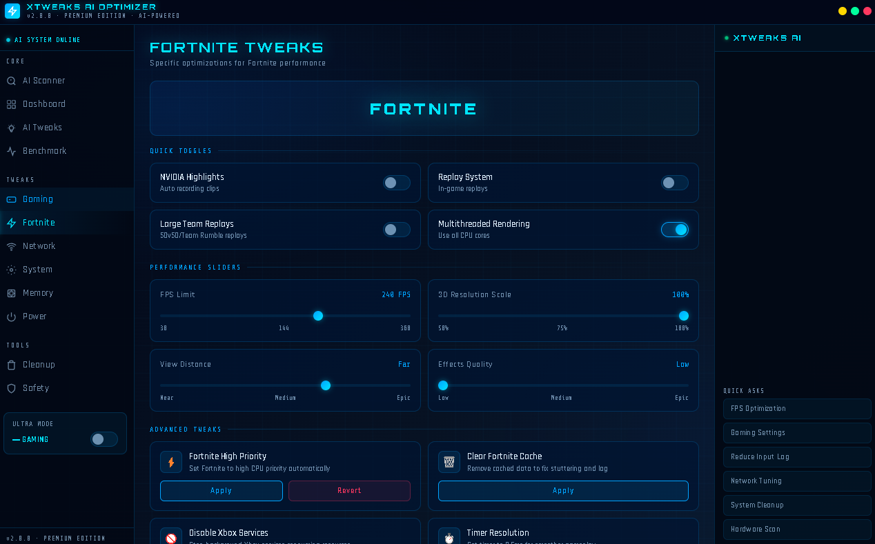 XTweaks AI Optimizer