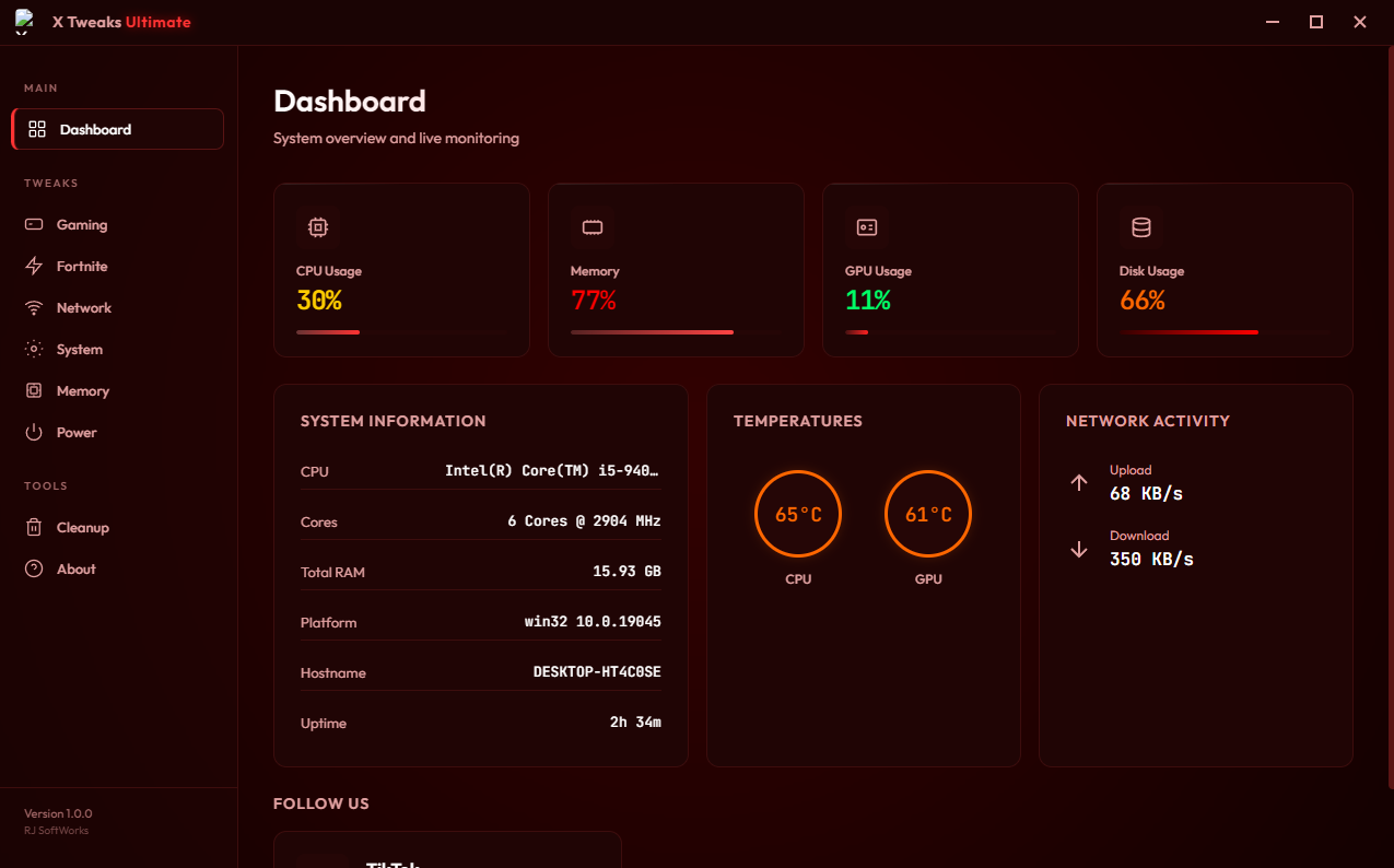 Ultimate Tweaking Utility